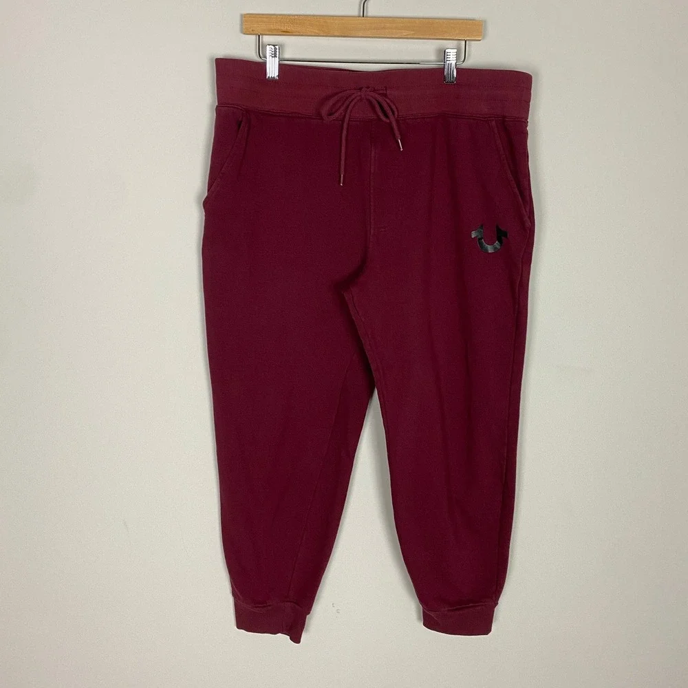 True Religion HS True Jogger Sweatpants Mens XL Fleece Casual Lounge